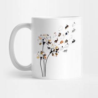 Dandelion Bunny Flower Mug